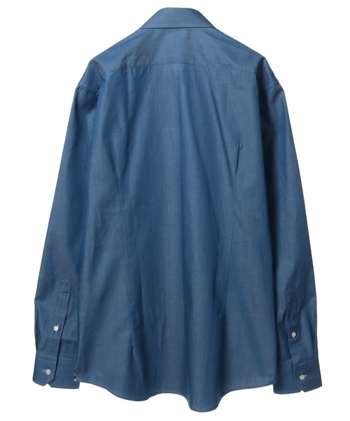 CROWDED CLOSET（クラウデッドクローゼット）の「デニム調シャンブレーシャツ（シャツ/ブラウス・メンズ・ネイビー/ブルー・01/02/03/04）」の11枚目の写真