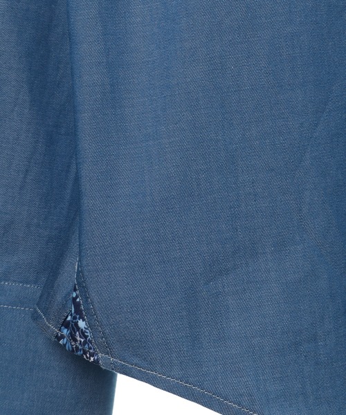 CROWDED CLOSET（クラウデッドクローゼット）の「デニム調シャンブレーシャツ（シャツ/ブラウス・メンズ・ネイビー/ブルー・01/02/03/04）」の16枚目の写真