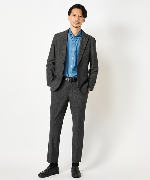 CROWDED CLOSET（クラウデッドクローゼット）の「デニム調シャンブレーシャツ（シャツ/ブラウス・メンズ・ネイビー/ブルー・01/02/03/04）」の6枚目の写真