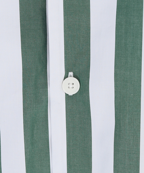 SLEEPY JONES(スリーピージョーンズ)の「【Sleepy Jones/スリーピージョーンズ】MARTIN CAMP SHIRT TENT STRI:シャツ(シャツ/ブラウス・レディース・グリーン・MEDIUM)」の9枚目の写真