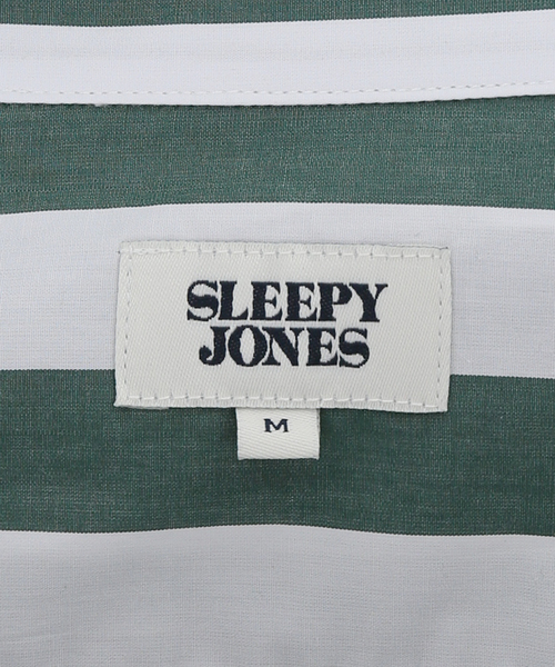 SLEEPY JONES(スリーピージョーンズ)の「【Sleepy Jones/スリーピージョーンズ】MARTIN CAMP SHIRT TENT STRI:シャツ(シャツ/ブラウス・レディース・グリーン・MEDIUM)」の7枚目の写真