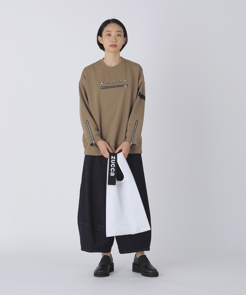 ZUCCa（ズッカ）の「パッカブルLOGOバッグ/エコバッグ（エコバッグ/サブバッグ・レディース・ホワイト/ベージュ/ボルドー/ブラック・FREE）」の12枚目の写真