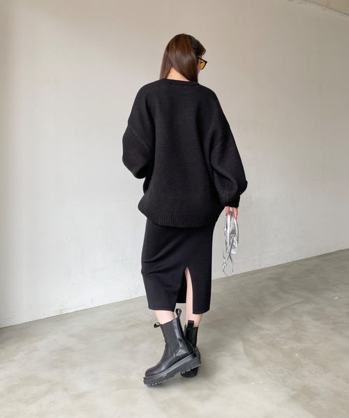 SHAGGIE（シャギー）の「袖ボリュームMAVENバルキープルオーバーニット（ニット/セーター・レディース・ブラック/ベージュ/ブラウン・FREE）」の13枚目の写真