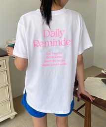 Dalfwin | Dailyプリントバックロゴ半袖Tシャツ(Tシャツ/カットソー)