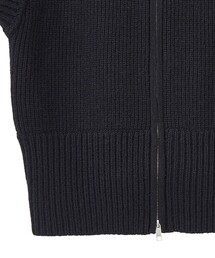 CLANE(クラネ)】ZIP COLLAR KNIT VEST/ジップカラーニットベスト