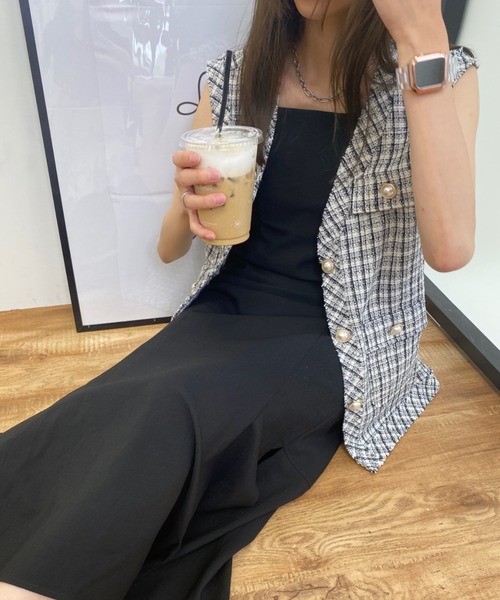 INGNI(イング)の「ツイードジレ(その他アウター・レディース・オフホワイト/ホワイト×ブラック・M)」の18枚目の写真