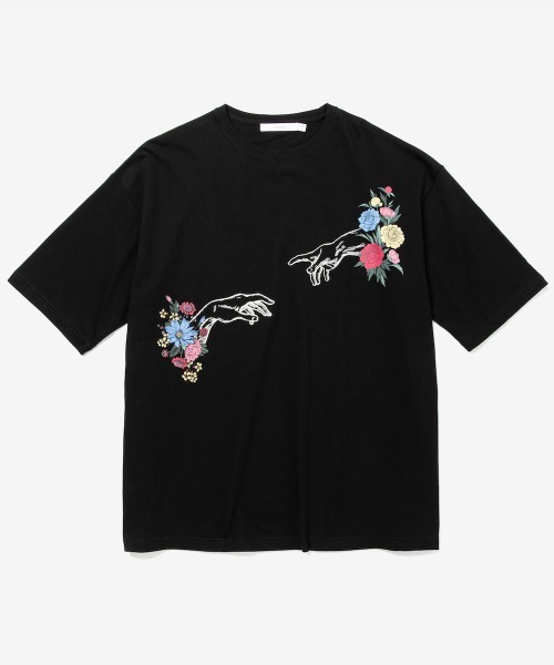 rehacer(レアセル)の「rehacer : The creation of Adam on Wide Body / ザ クリエーション オブ アダム オン ワイド ボディ(Tシャツ/カットソー・メンズ・ホワイト/ブラック・LARGE/X-LARGE/SMALL/MEDIUM)」の10枚目の写真