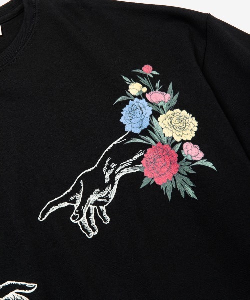 rehacer(レアセル)の「rehacer : The creation of Adam on Wide Body / ザ クリエーション オブ アダム オン ワイド ボディ(Tシャツ/カットソー・メンズ・ホワイト/ブラック・LARGE/X-LARGE/SMALL/MEDIUM)」の13枚目の写真