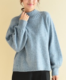 ウォッシャブルワイドネックニット