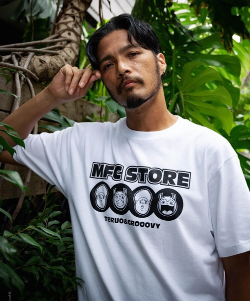 MFC STORE（エムエフシーストア）の「akiyama x Grooovy x MFC STORE DRIP LOGO S/S TEE（Tシャツ/カットソー・メンズ・ホワイト/ブラック・M/XL/S/L/XXL）」の2枚目の写真