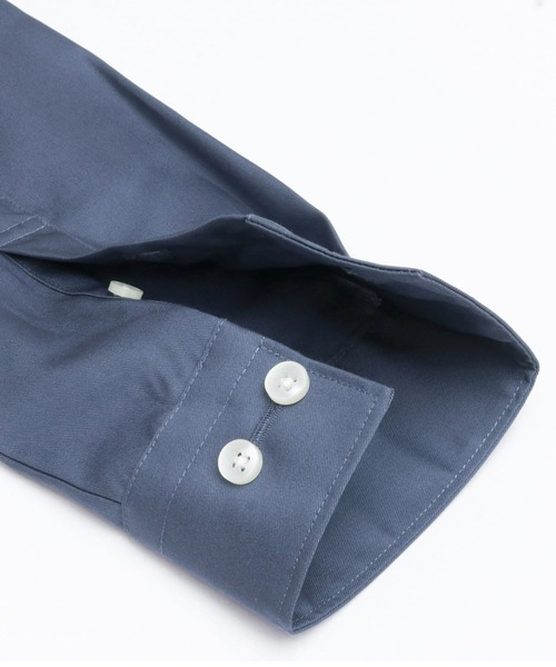 TOKYO SHIRTS（トウキョウシャツ）の「形態安定ノーアイロン レギュラー衿 長袖ビジネスワイシャツ（ビジネスシャツ・レディース・ダークネイビー・LL/S/M/L/XL）」の4枚目の写真