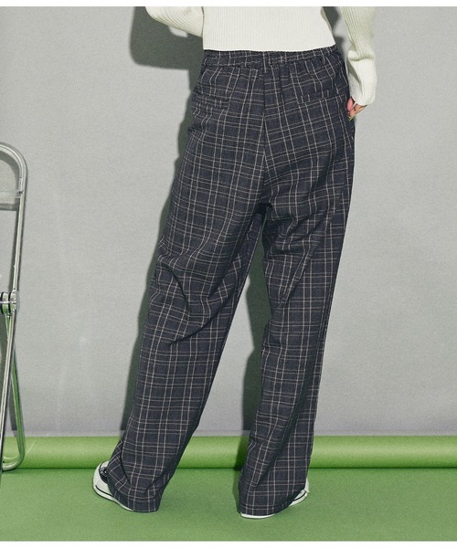 ANAP（アナップ）の「チェックタックパンツ（その他パンツ・レディース・ブラック/グレー・FREE）」の5枚目の写真