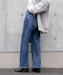 バックスリット/デニムパンツ