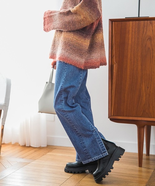 RAGEBLUE(レイジブルー)の「バックスリット/デニムパンツ(デニムパンツ・レディース・ブラック/ブルー・FREE)」の9枚目の写真