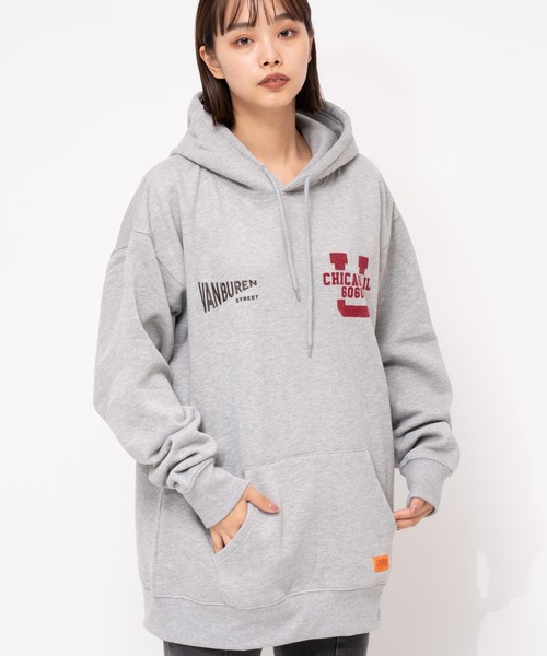 【 UNIVERSAL OVERALL / ユニバーサルオーバーオール 】スウェット フーディーSWEAT HOODIE U2233229-A DRE