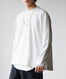 【MinoriTY】Aラインテントライクカットソー 長袖ロンT メンズ 無地 秋服