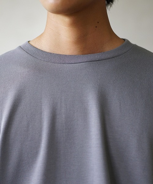 MinoriTY(マイノリティ)の「【MinoriTY】Aラインテントライクカットソー 長袖ロンT メンズ 無地 秋服(Tシャツ/カットソー・メンズ・ブラック/オフホワイト/モカ/ラベンダー/チャコール・M/L)」の20枚目の写真