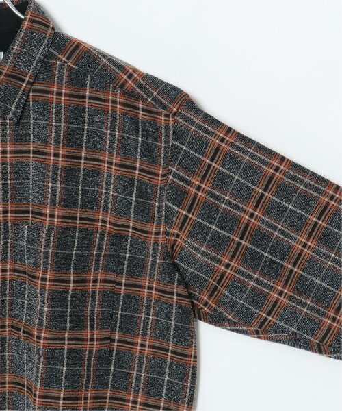 VENCEEXCHANGE（ヴァンスエクスチェンジ）の「モールツイードチェックシャツ（シャツ/ブラウス・メンズ・ブルー/グリーン/ブラック・L/M）」の19枚目の写真