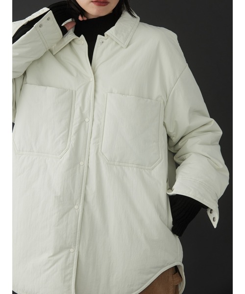 AMERICAN HOLIC(アメリカンホリック)の「あったかWポケット中綿ジャケット(ナイロンジャケット・レディース・アイボリー・M/L)」の18枚目の写真