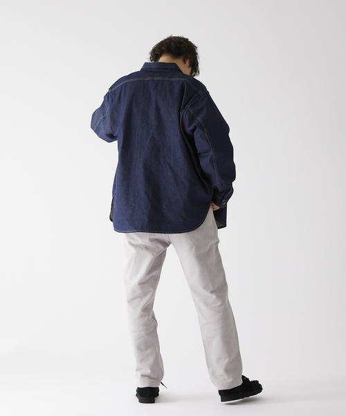 JOURNAL STANDARD relume(ジャーナルスタンダード レリューム)の「RSW デニム CPO シャツ(シャツ/ブラウス・メンズ・ネイビー/ブルー・MEDIUM/LARGE)」の12枚目の写真