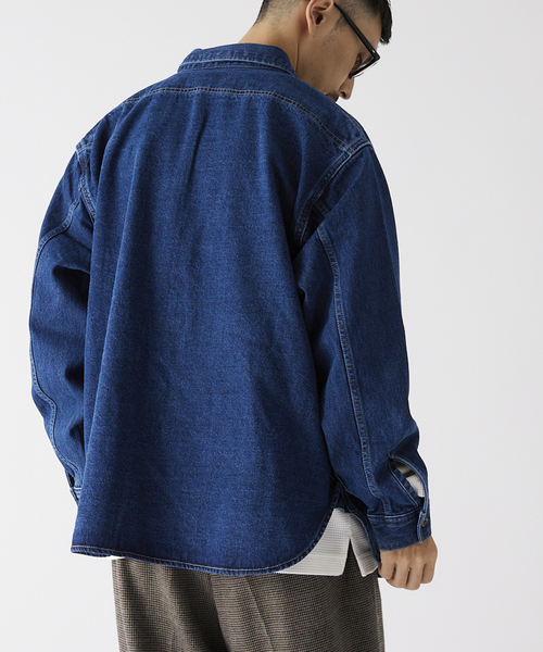 JOURNAL STANDARD relume(ジャーナルスタンダード レリューム)の「RSW デニム CPO シャツ(シャツ/ブラウス・メンズ・ネイビー/ブルー・MEDIUM/LARGE)」の17枚目の写真