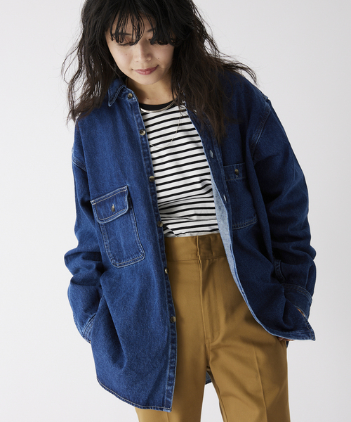 JOURNAL STANDARD relume(ジャーナルスタンダード レリューム)の「RSW デニム CPO シャツ(シャツ/ブラウス・メンズ・ネイビー/ブルー・MEDIUM/LARGE)」の20枚目の写真