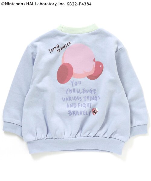 apres les cours（アプレレクール）の「カービィ 4色4柄トレーナー（スウェット・キッズ・ベビーピンク/サックスブルー/イエロー/オフホワイト・80/90/100/110/120/130）」の16枚目の写真