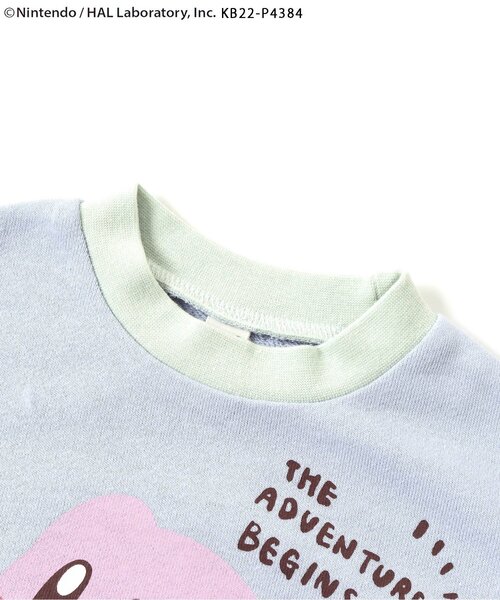 apres les cours（アプレレクール）の「カービィ 4色4柄トレーナー（スウェット・キッズ・ベビーピンク/サックスブルー/イエロー/オフホワイト・80/90/100/110/120/130）」の18枚目の写真