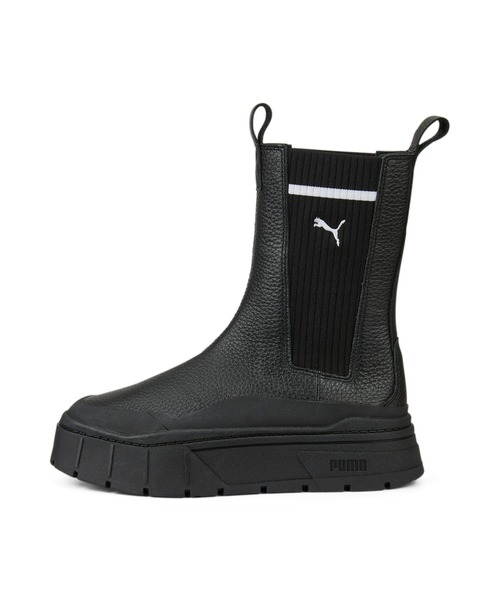 PUMA プーマ ウィメンズ メイズ スタック チェルシー カジュアル ブーツ PUMA（プーマ）の「PUMA プーマ ウィメンズ メイズ スタック