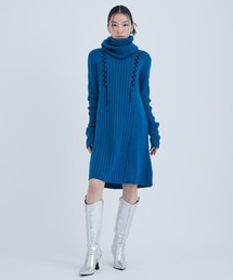 INella | 【INella/イネラ】ネックウォーマーニットワンピース(ワンピース)