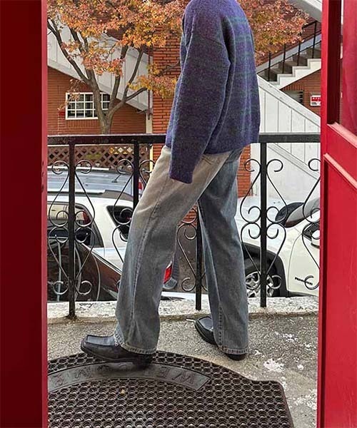 ASCLO(エジュクロ)の「ASCLO Alpaca Peter Cardigan(カーディガン/ボレロ・メンズ・パープル/チャコール・FREE)」の11枚目の写真