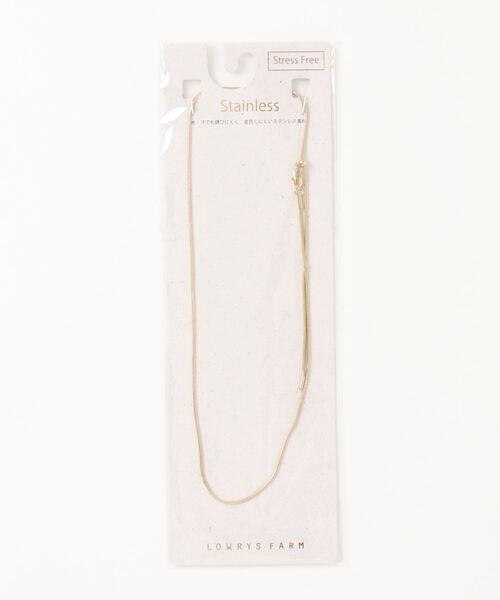 LOWRYS FARM（ローリーズファーム）の「ステンレススライドネックレス　180650（ネックレス・レディース・シルバー/ゴールド・FREE）」の8枚目の写真