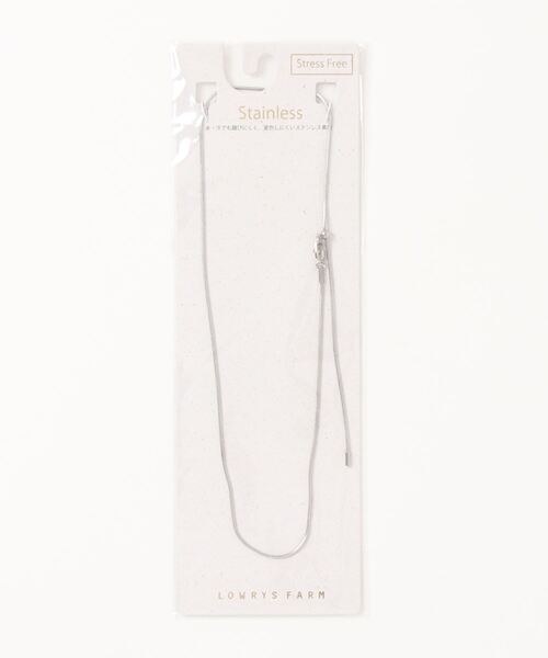 LOWRYS FARM（ローリーズファーム）の「ステンレススライドネックレス　180650（ネックレス・レディース・シルバー/ゴールド・FREE）」の9枚目の写真