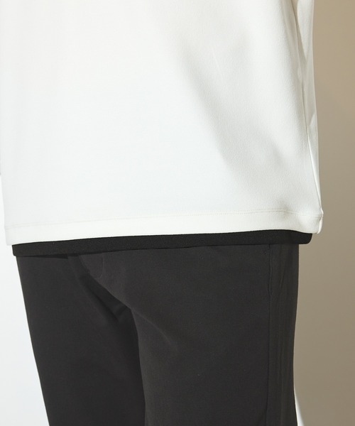 UNION STATION（ユニオンステーション）の「【接触冷感】インレイ梨地長袖Tシャツ（Tシャツ/カットソー・メンズ・ホワイト・LL/L/M）」の7枚目の写真