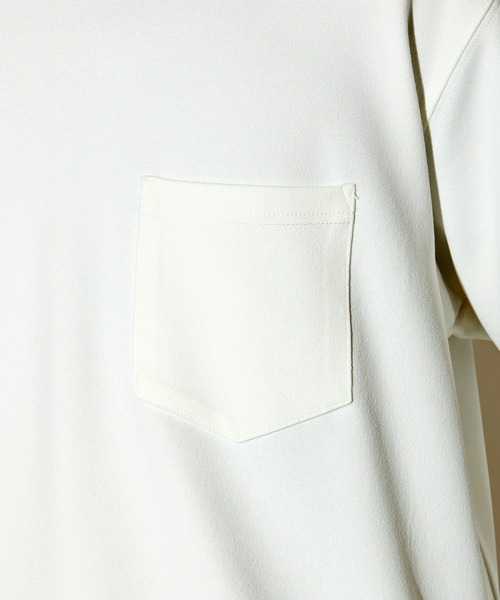 UNION STATION（ユニオンステーション）の「【接触冷感】インレイ梨地長袖Tシャツ（Tシャツ/カットソー・メンズ・ホワイト・LL/L/M）」の3枚目の写真