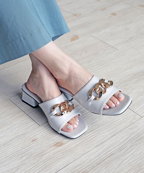 【RiiiKa/リーカ】チェーンミュールサンダル（サンダル）｜RiiiKa（リーカ）