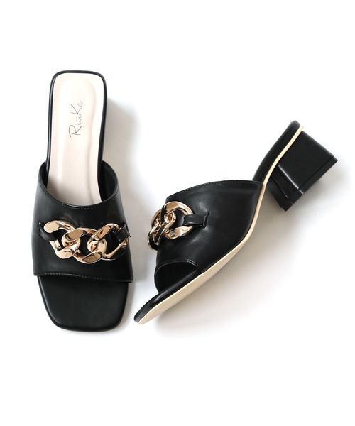 【RiiiKa/リーカ】チェーンミュールサンダル（サンダル）｜RiiiKa（リーカ）