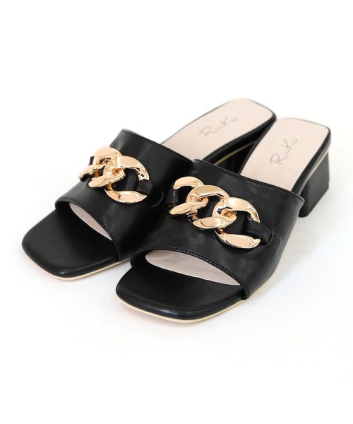 【RiiiKa/リーカ】チェーンミュールサンダル（サンダル）｜RiiiKa（リーカ）