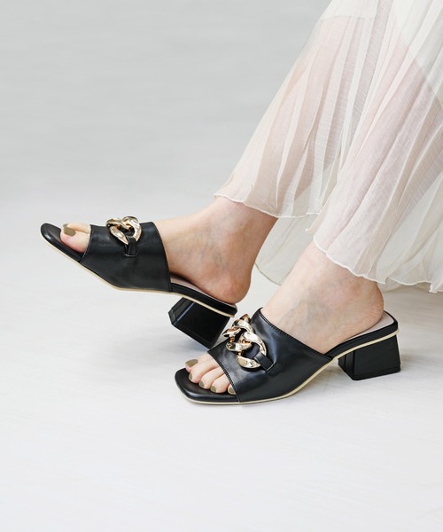 【RiiiKa/リーカ】チェーンミュールサンダル（サンダル）｜RiiiKa（リーカ）