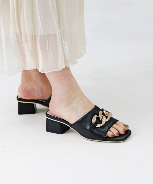 【RiiiKa/リーカ】チェーンミュールサンダル（サンダル）｜RiiiKa（リーカ）