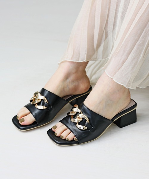 【RiiiKa/リーカ】チェーンミュールサンダル（サンダル）｜RiiiKa（リーカ）