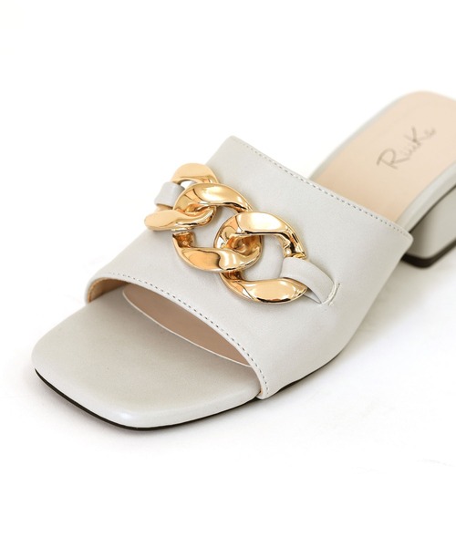 【RiiiKa/リーカ】チェーンミュールサンダル（サンダル）｜RiiiKa（リーカ）