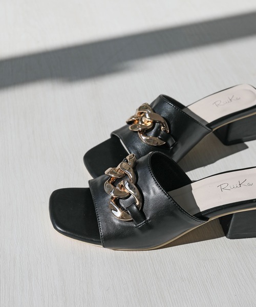 【RiiiKa/リーカ】チェーンミュールサンダル（サンダル）｜RiiiKa（リーカ）