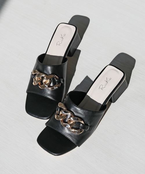 【RiiiKa/リーカ】チェーンミュールサンダル（サンダル）｜RiiiKa（リーカ）