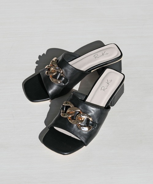 【RiiiKa/リーカ】チェーンミュールサンダル（サンダル）｜RiiiKa（リーカ）