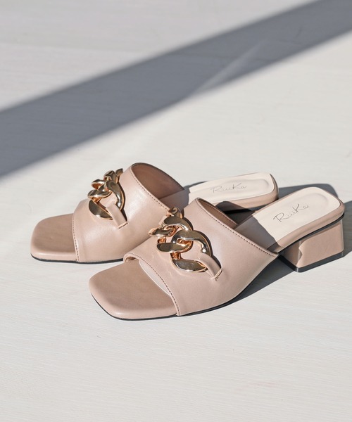 【RiiiKa/リーカ】チェーンミュールサンダル（サンダル）｜RiiiKa（リーカ）