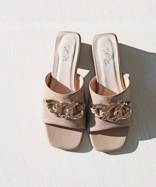 【RiiiKa/リーカ】チェーンミュールサンダル（サンダル）｜RiiiKa（リーカ）