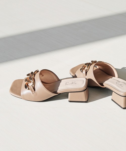 【RiiiKa/リーカ】チェーンミュールサンダル（サンダル）｜RiiiKa（リーカ）