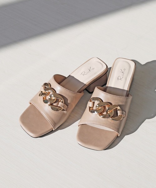 【RiiiKa/リーカ】チェーンミュールサンダル（サンダル）｜RiiiKa（リーカ）