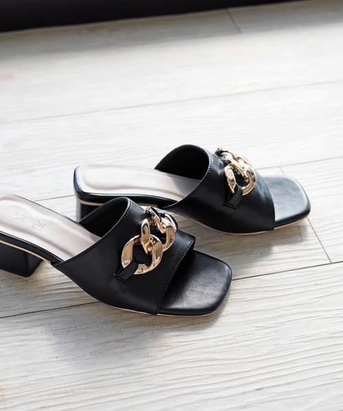 【RiiiKa/リーカ】チェーンミュールサンダル（サンダル）｜RiiiKa（リーカ）